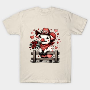 Howdy Pig Valentines Day T-Shirt